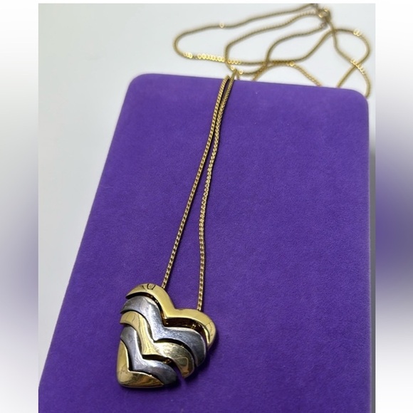 Jewelry - Gold and Silver Heart Pendant Necklace